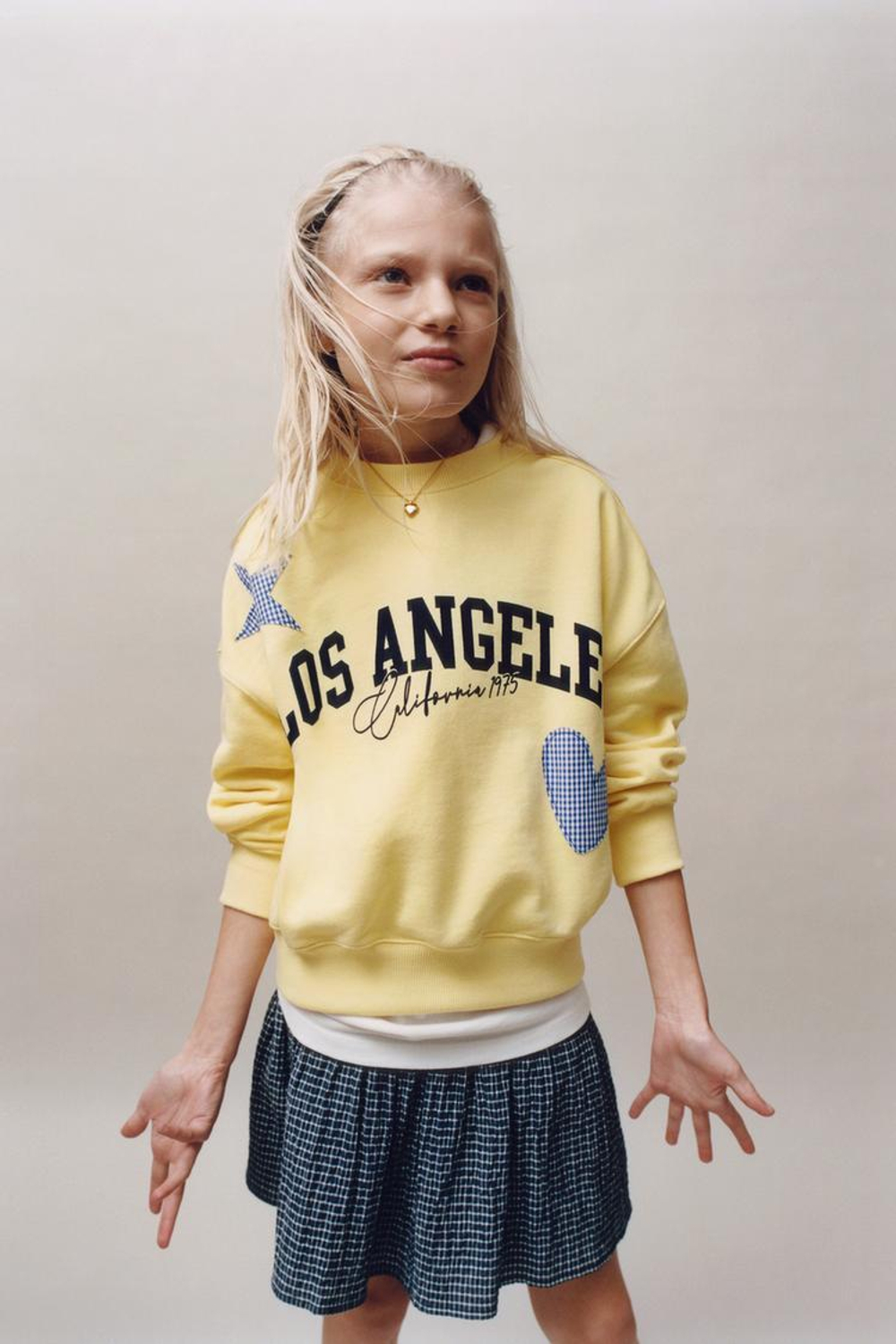 ZARA КЛЕТЧАТАЯ ЮБКА-ШОРТЫ, МОРСКОЙ СИНИЙ