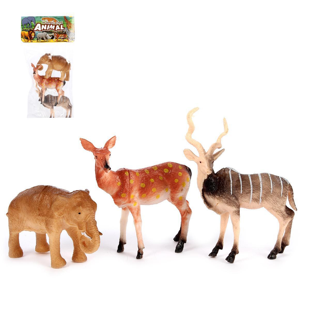 Набор фигурок Дикие животные, 3 предм. в ассорт. пакет SF666-23
