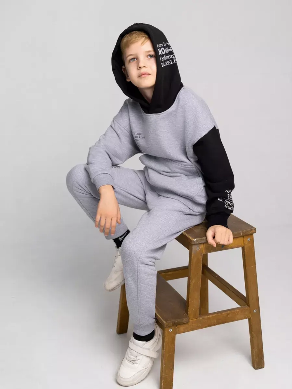 Костюм для мальчика в школу, толстовка и брюки