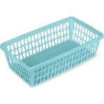 Корзина для хранения Велетта 25х7см бирюзовая С712БИР