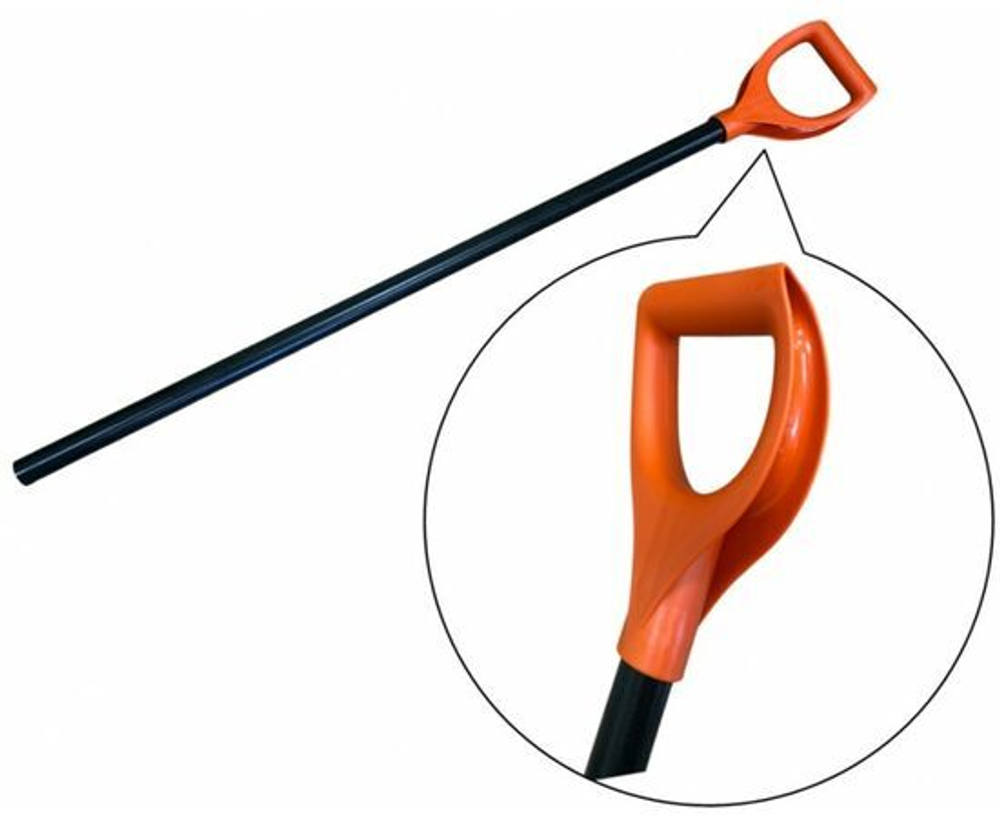 Черенок алюминиевый для снеговых лопат d-36мм с Y-ручкой