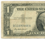 Банкнота США 1 доллар (серебряный сертификат) 1957 Q 11690468 A. F-VF
