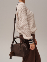 Замшевая сумка DBR 31348 темно-коричневый