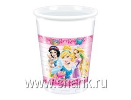 Распродажа Стакан пл Принцессы и животные 200мл 8шт.