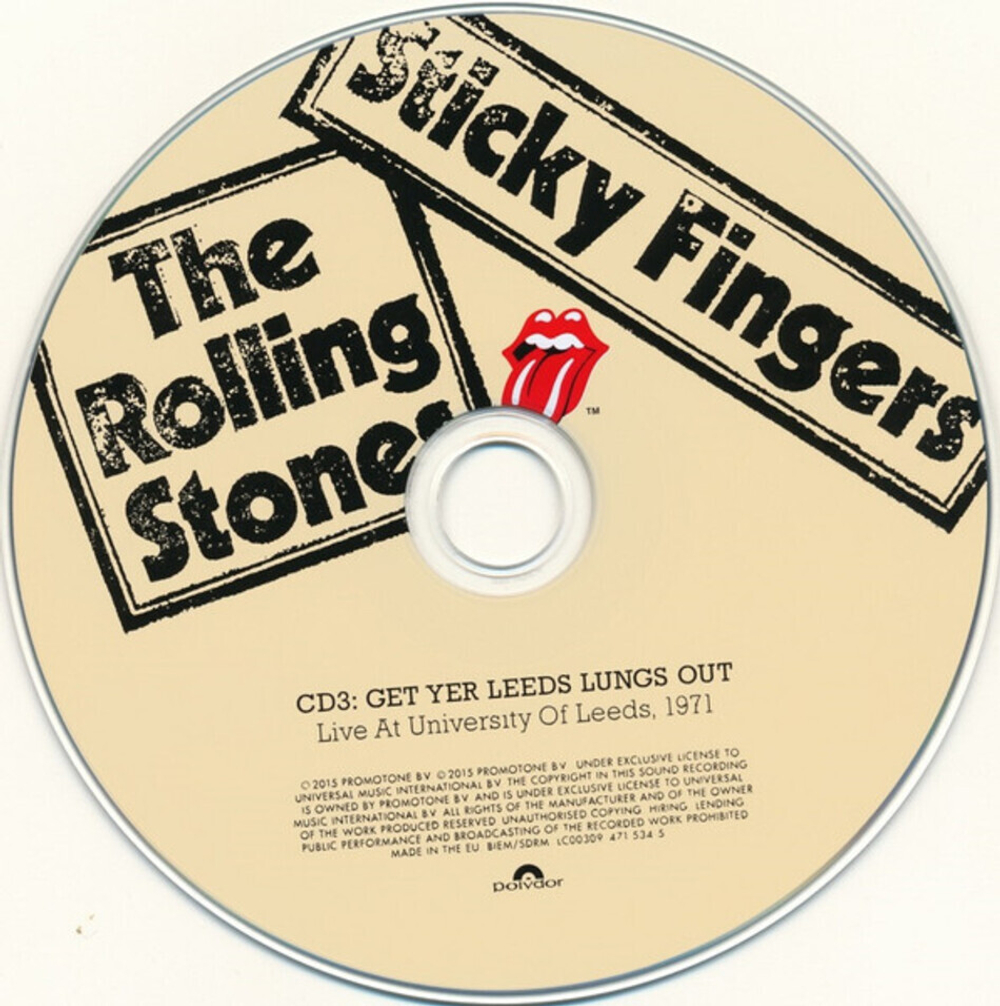 The Rolling Stones / Sticky Fingers (Super Deluxe Edition)(3CD+DVD+7" Vinyl Single)
