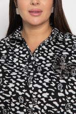Рубашка Сладкий поцелуй (черно-белая) Б14984-4М LT Collection