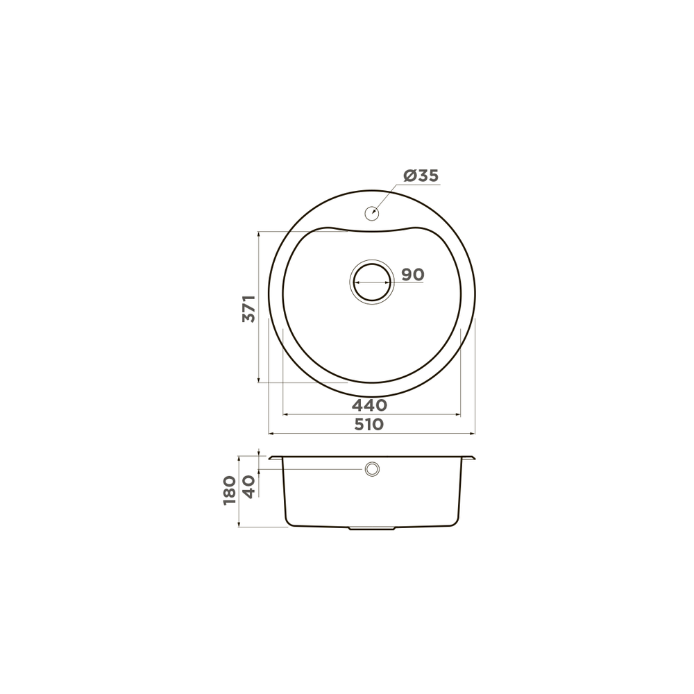 Мойка Omoikiri Saroma 51-IN нерж. сталь | Нержавеющая сталь