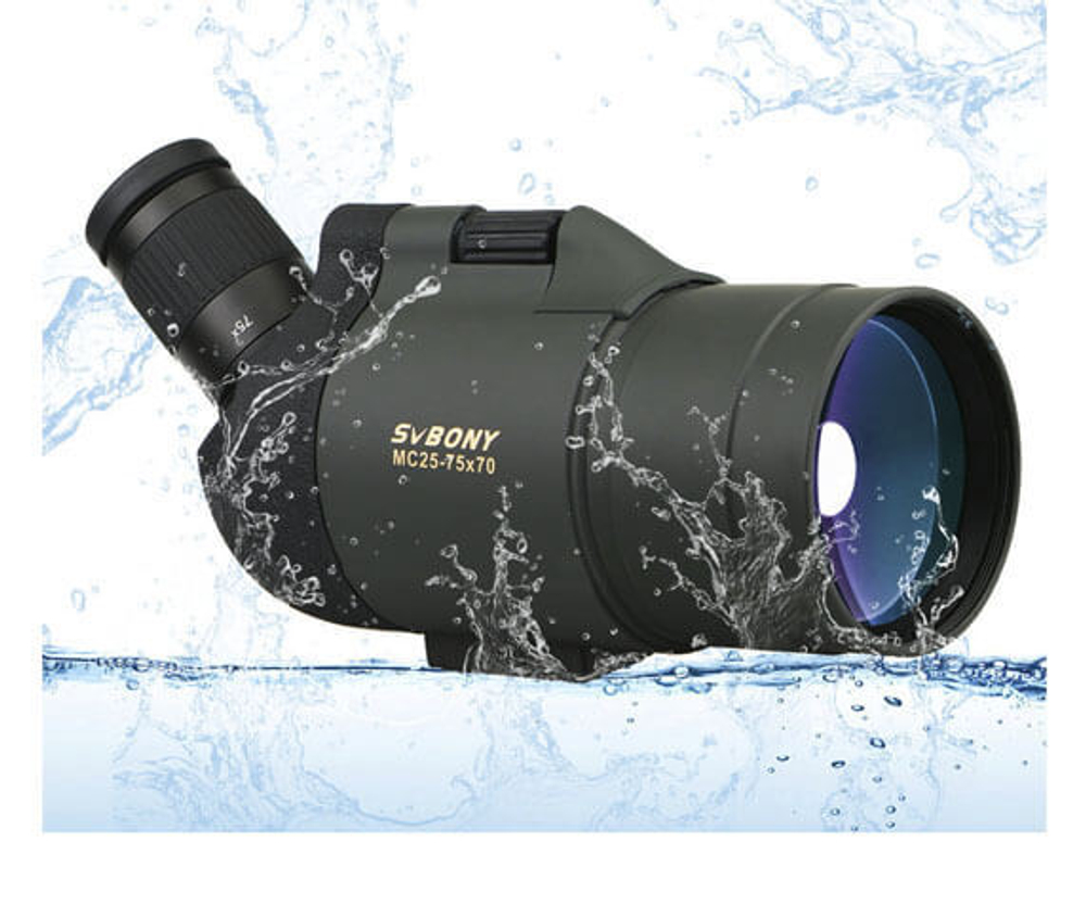 Зрительная труба SVBONY SV41 25–75x70 MAK WP со штативом - фото 4