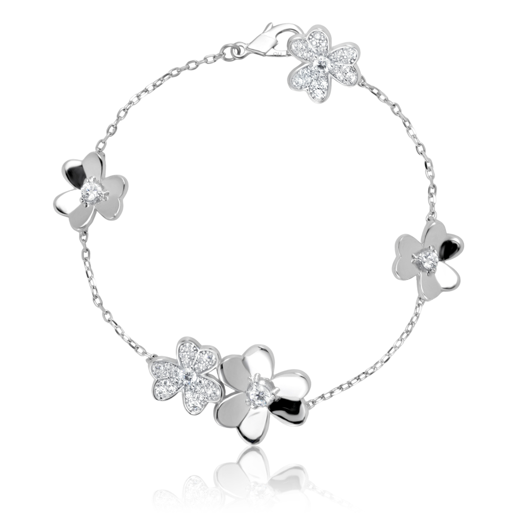 Браслет цветы