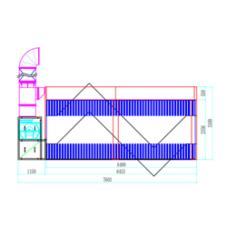 WDK-410 Пост подготовки с диагональным потоком воздуха