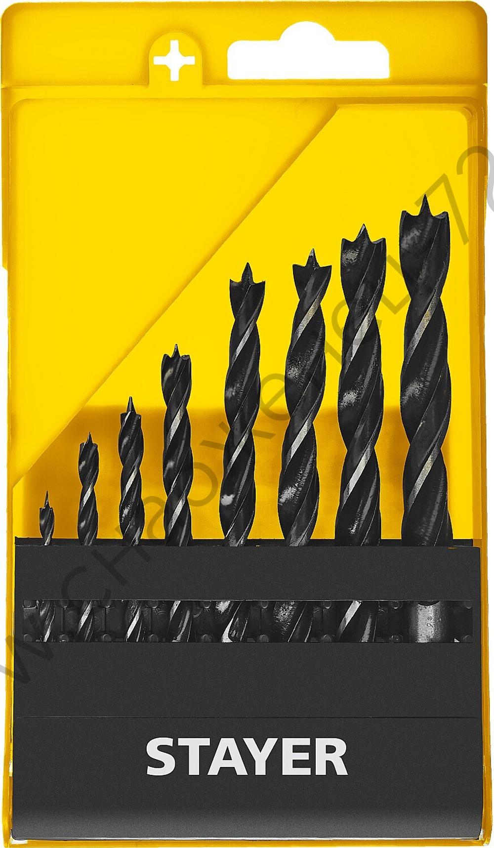 STAYER ″M-type″ 8 шт., 3-4-5-6-7-8-9-10, набор спиральных сверл по дереву