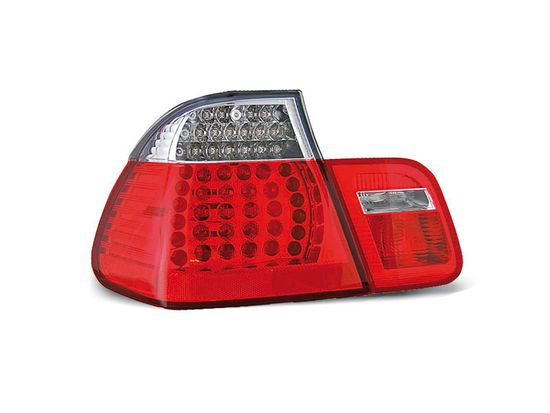 Задние фонари Bmw 3 E46 red white led