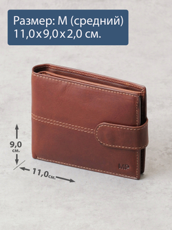 B240032R COGNAC - Портмоне с RFID защитой MP