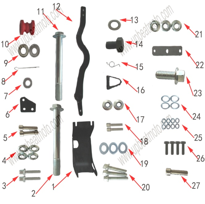 Запчасти D к питайку Motax MX 125, KTM 125, MOTAX 140