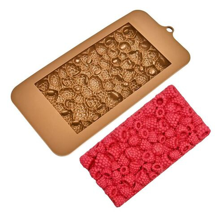 Форма силиконовая для шоколада «Плитка Малина»