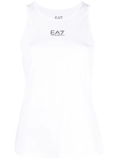 Топ теннисный EA7 Women Jersey Tank - White