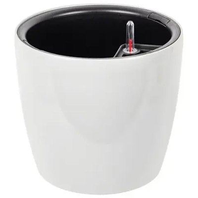 Кашпо АНФА D360мм с вставкой и с автополивом Белый