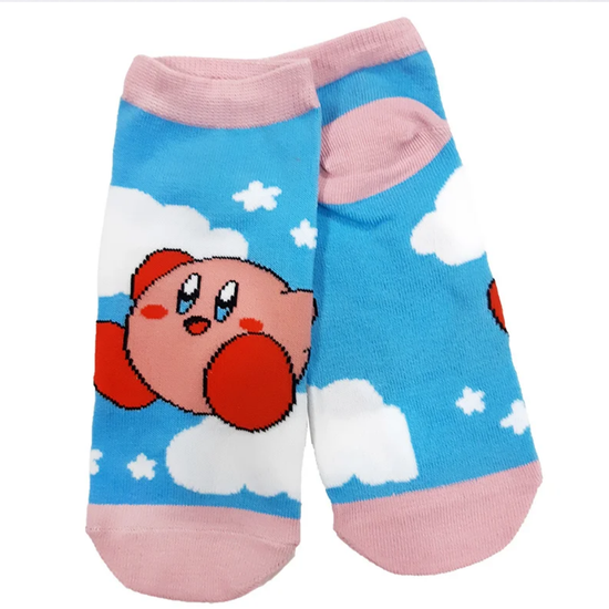 Носки укороченные Кирби мечтает на облачке, р-р 36-40 (розово-голубой)