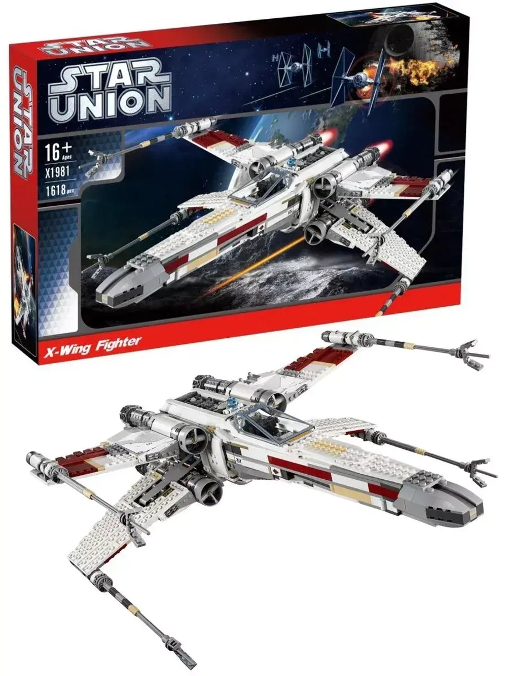 Конструктор Space Wars Звёздный истребитель X-wing 1618 дет