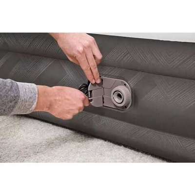 Кровать надувная Fortech Air Mattress Queen Built-in AC pump 203*152*36 cm, Bestway (69133)