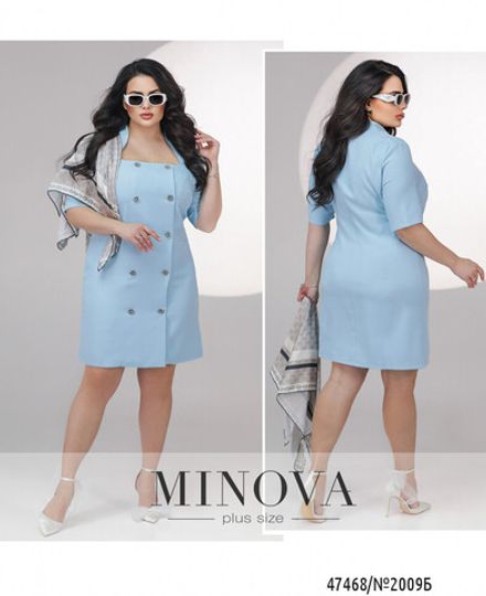 Платье 2009Б-голубой Minova Фото 1