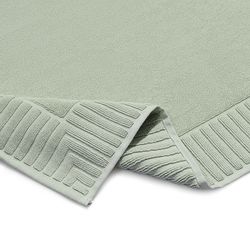 Коврик для ванной с фактурным бортиком мятного цвета из коллекции Essential, 50x80 см