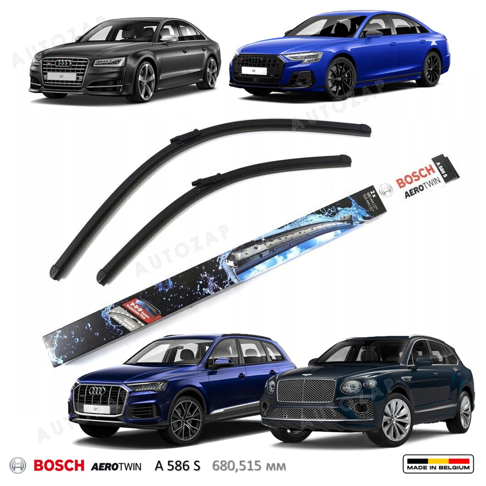 Щетки стекл-ля Audi Q7 (4M) A8 (D4) A8 (D5) Bentayga (4V1) (4M1998002) A586S 680/515мм (без форсунок на поводках)