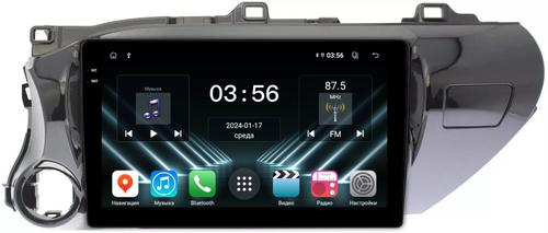 Магнитола для Toyota Hilux 8 2015-2023+ - FarCar S280 монитор 10.36" IPS на Android 13, CarPlay