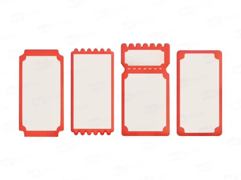 Набор пустых шаблонов ценников в 3D — вектор + PNG | Бирки для скидок и распродаж