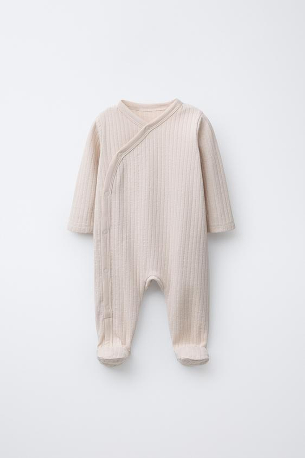 ZARA КОМБИНЕЗОН ПРЯМОГО КРОЯ, СВЕТЛО-БЕЖЕВЫЙ