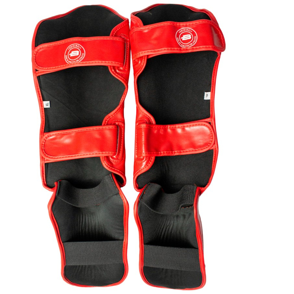 Защита голени и стопы BoyBo KNOCK OUT, IK-34 (одобрено ФКР), красный