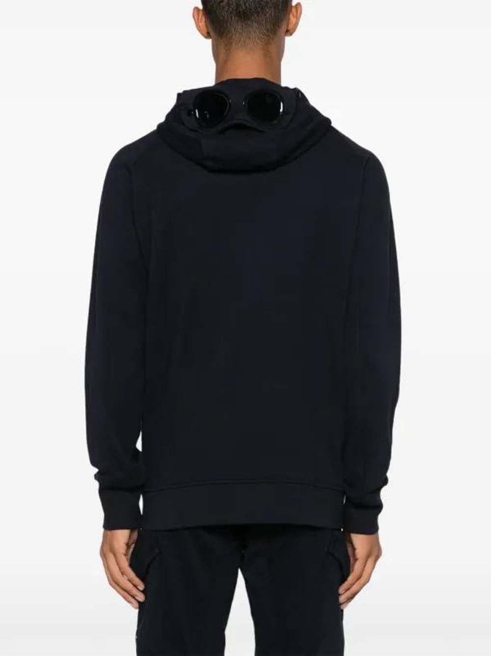 C.P. Company Goggle Zip Hoodie Dark Navy Blue