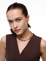 Чокер "Tiger hematite" Silver