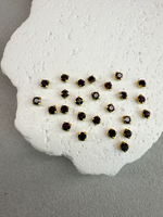 Шатоны 4 мм, Аметист в золоте, 25 шт