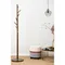 Напольная вешалка Bakken, 180 см, золотистый хром/светлый орех