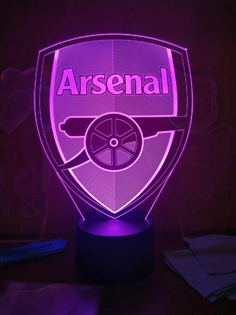 3D Светильник "Arsenal" (Арсенал Лондон)