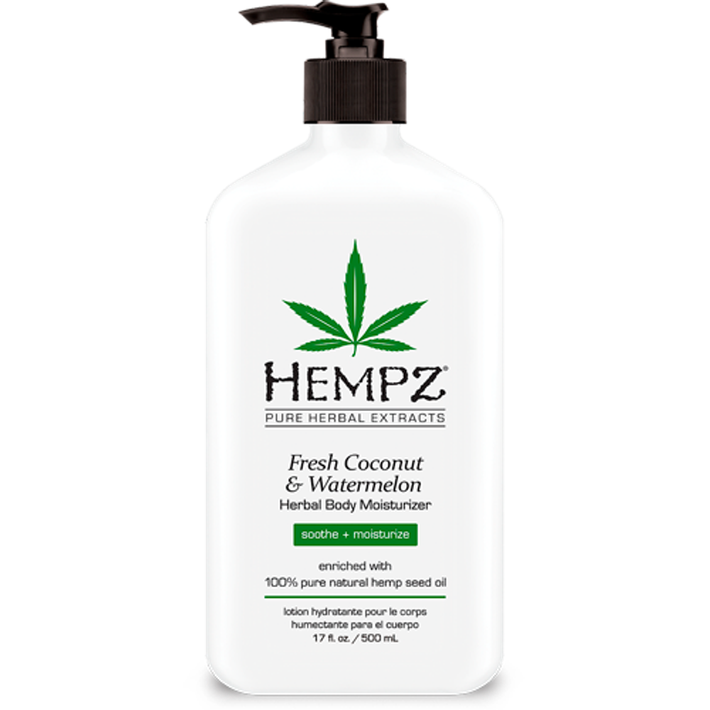 Молочко для тела "Кокос и Арбуз" Hempz Fresh Coconut & Watermelon Herbal Body Moisturizer 500 мл