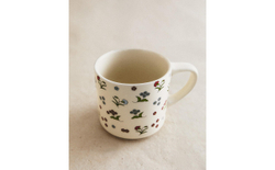 Zara Home кружка из каменной керамики, цвет разноцветный, 12.8 см
