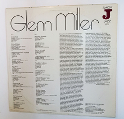 Винтажная виниловая пластинка LP Glenn Miller Original (GDR 1978)