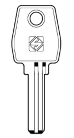 Заготовка вертикального ключа 10493 EL11 EU-12 EU17