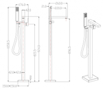 Смеситель напольный Groсenberg GB800 Бронза