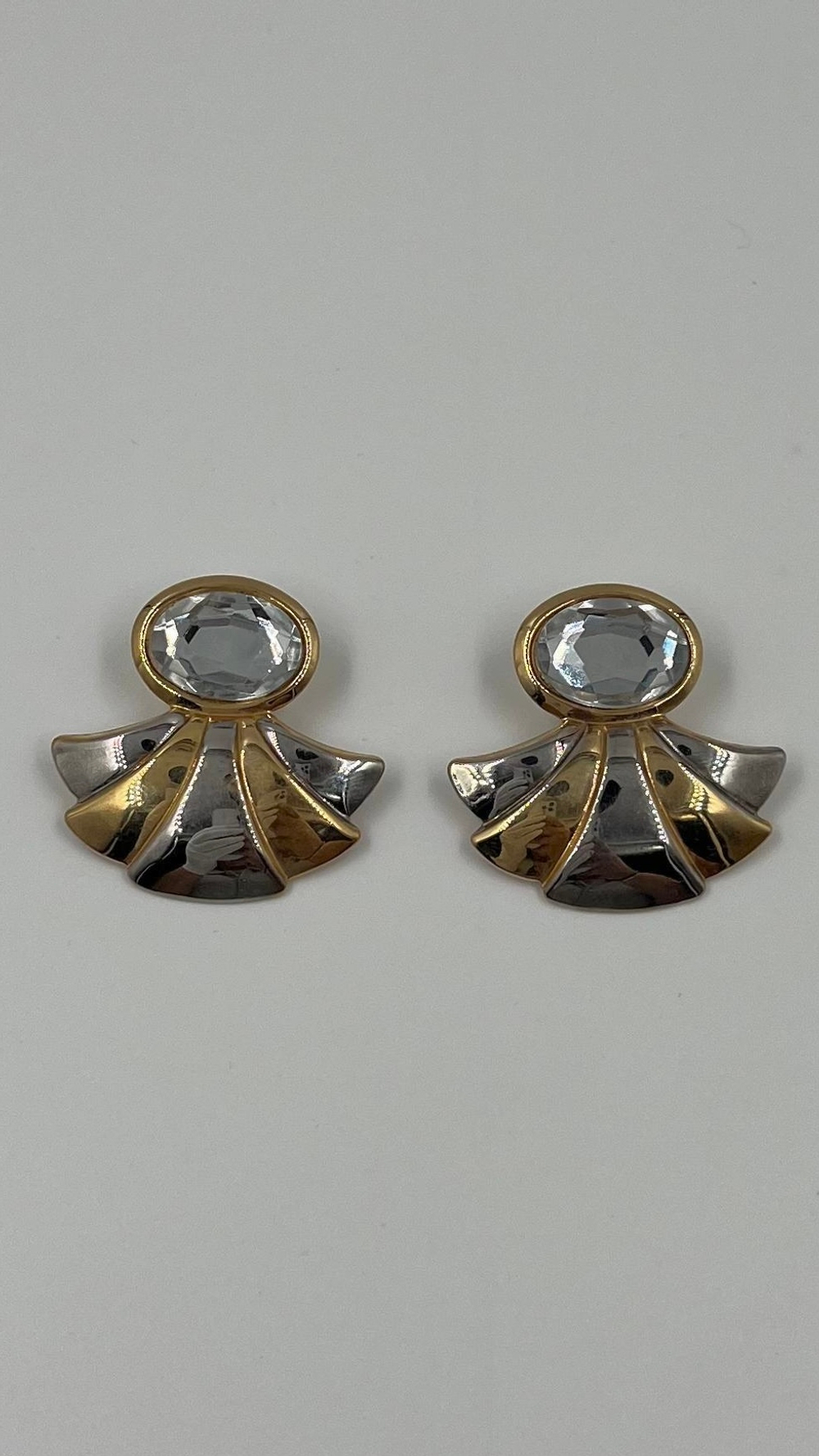 Серьги биколор