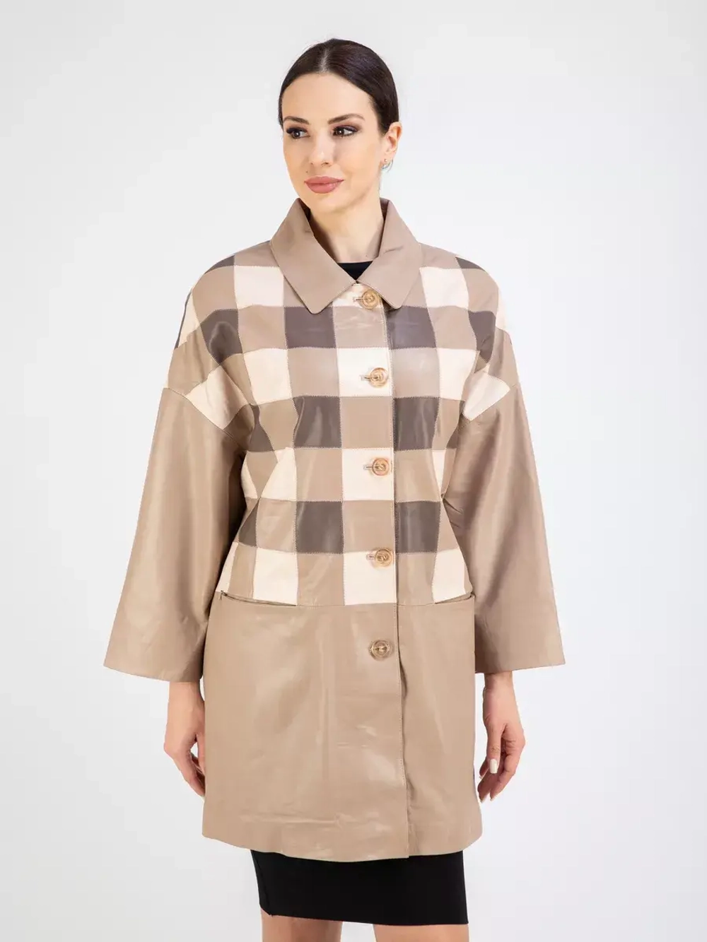 Кожаная куртка демисезонная