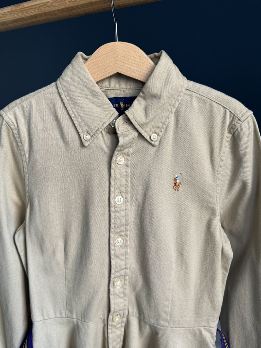 Джинсовое платье-рубашка Ralph Lauren, 128