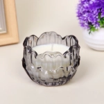 Свеча в стакане «Пламя» 8,3*6 см, Графит