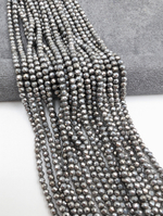 Шпинель стеклянная 3мм, темный серебристый