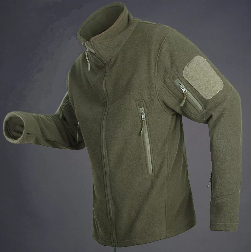 Кофта флисовая Стрела без капюшона олива