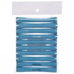 Бигуди пластмассовые-коклюшки 10шт «Styling», микс 6 цветов, d=1см (прозрачный пакет с подвесом), без резинки