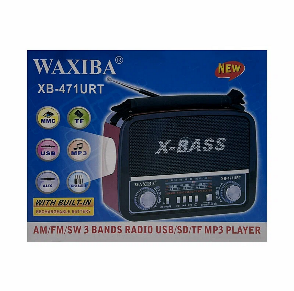 Радиоприемник с MP3 плеером +фонарь Waxiba XB-471URT