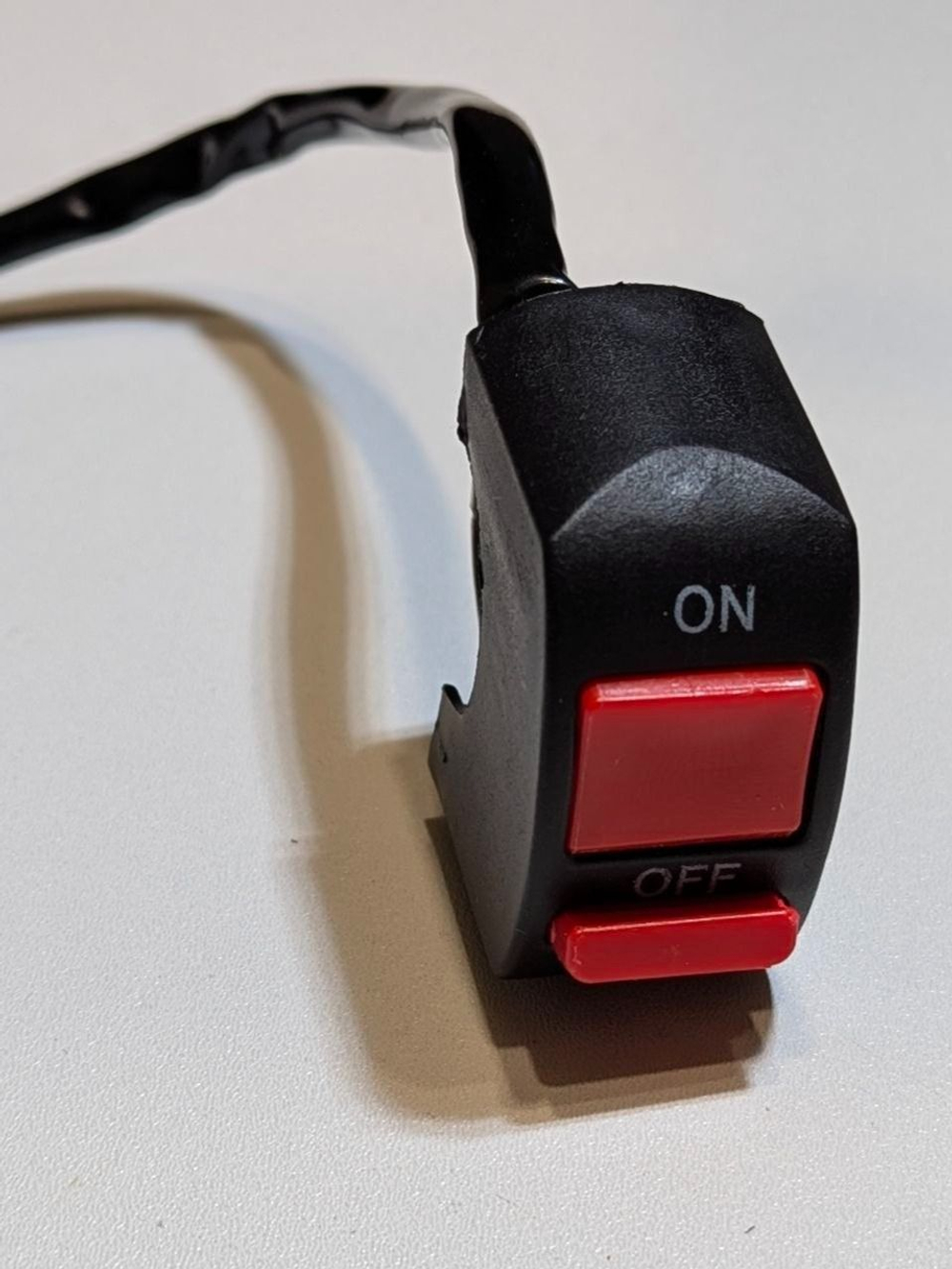 Пульт копка 2 положения красный на руль мотоцикла питбайк, эндуро